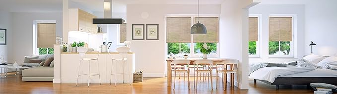 CHICOLOGY Mini Blinds for Indoor Windows – 23"W x 36"H, Cappuccino Horizontal - Image 10
