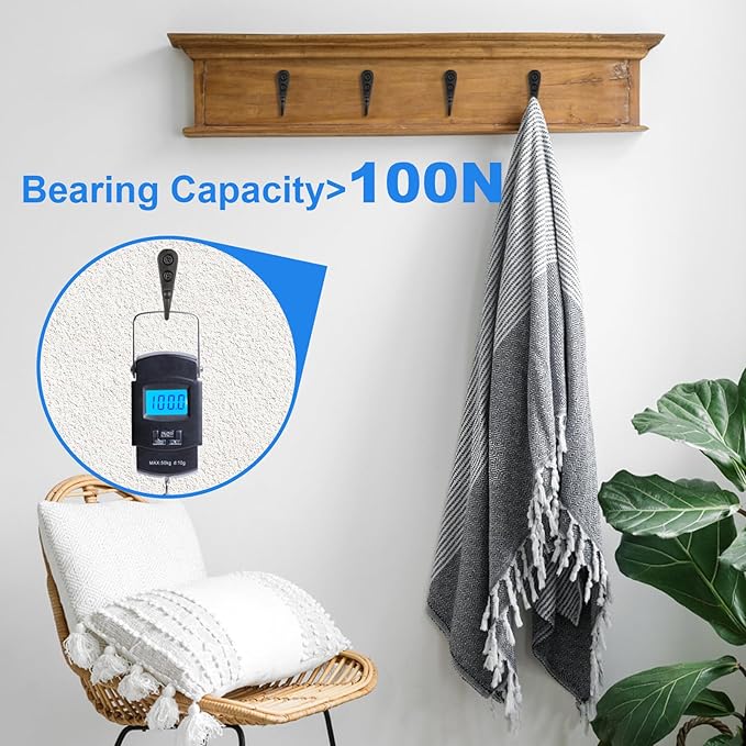 15 Pcs Black Coat Hooks - Image 6