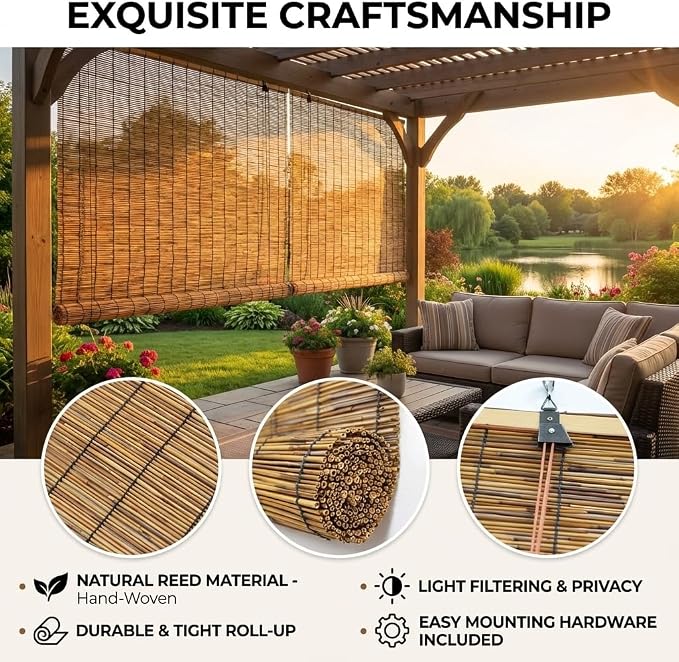 Bamboo Blinds for Interior Windows, Custom Bamboo Shades for Indoor Windows - Image 5