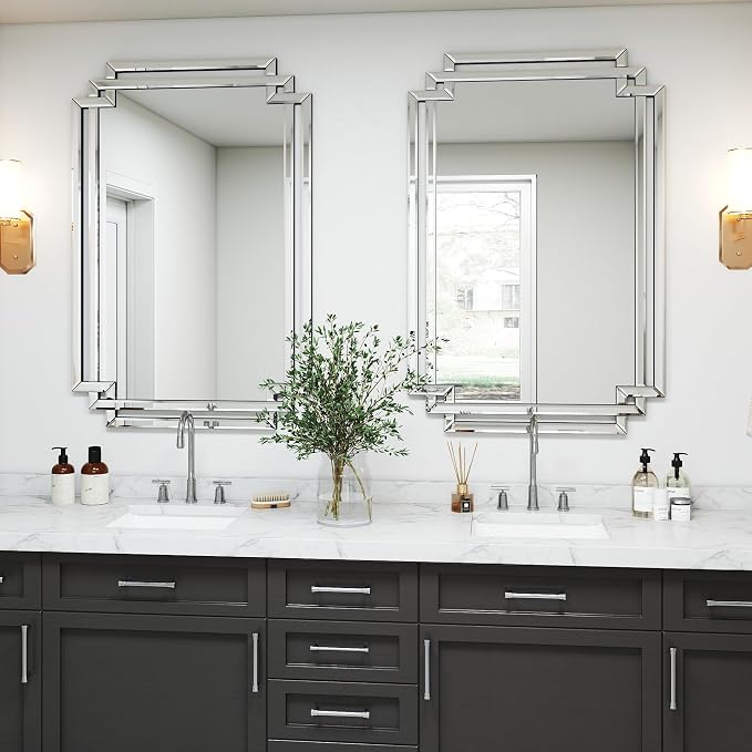 32" X 47" Large Bathroom Wall Mirror - Image 4