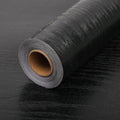 Peel and Stick Wallpaper Black Wood Wall Paper by LOVADA