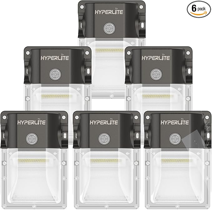 HYPERLITE LED Wall Pack Light: 30W 3600lm 5000K Daylight Dusk to Dawn Outdoor by HYPERLITE