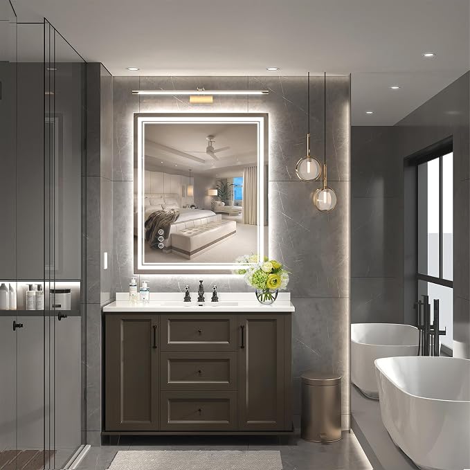 Ratsamee 30x36 Inch LED Bathroom Mirror - Image 2