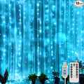 suddus Curtain Lights for Bedroom, 200 Led 6.5ft x 6.5ft Hanging String Lights by SUDDUS