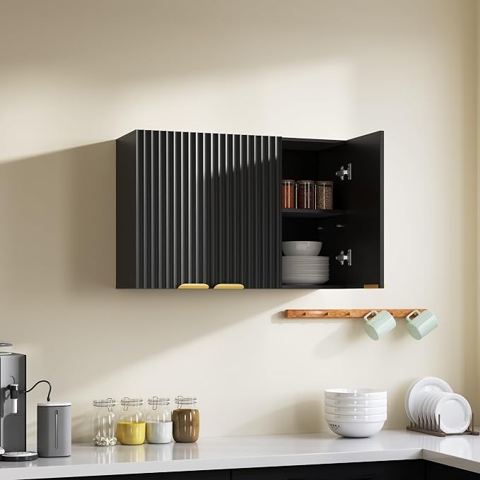 ChooChoo 3 Doors Wall Cabinet Laundry Room, Bathroom Wall Cabinet - Image 2