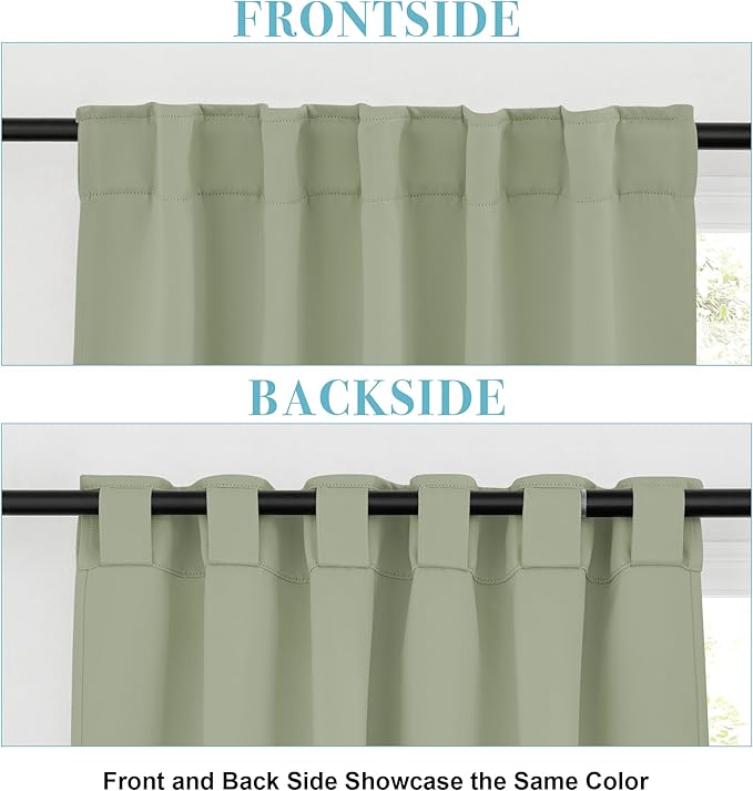 RYB HOME Blackout Curtains for Bedroom, Window Shades Thermal Insulating - Image 6
