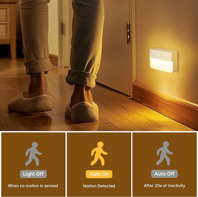 8 Pack Rechargeable Motion Sensor Stair Lights - Image 6