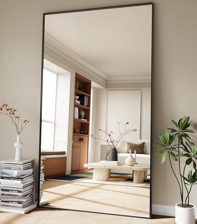 Koonmi 81"x41" Floor Mirror Full Length, Bedroom Floor Body Mirror by KOONMI