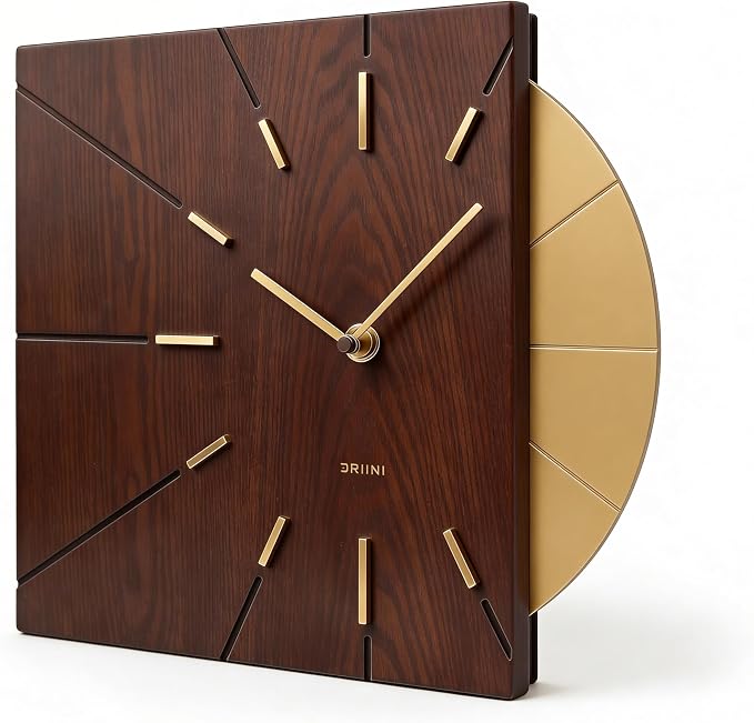 Driini Clocks Mid Century Modern Wall Clock by Driini