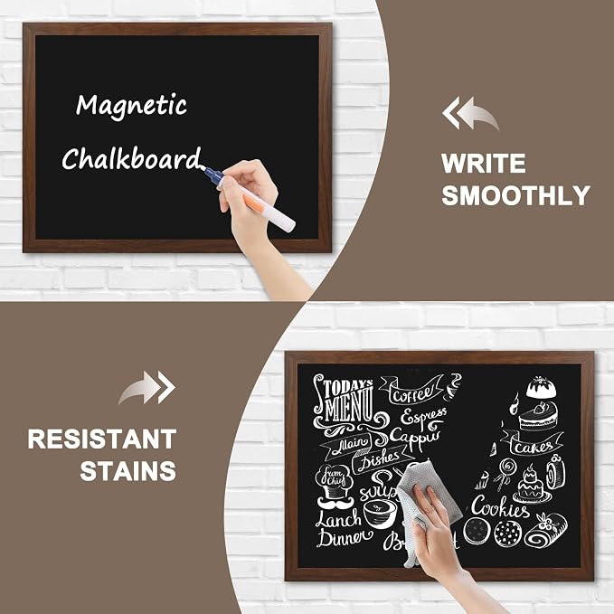 4 THOUGHT Chalk Board 24" x 36", Magnetic Large Chalkboard - Image 6