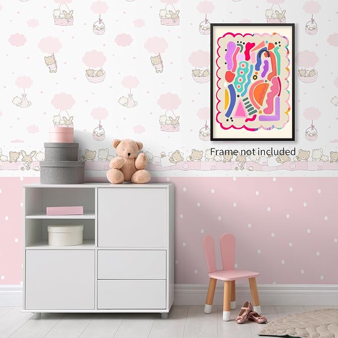 Medpol Funky Cute Kids Abstract Wall Art Trendy Bright Colorful Poster Modern - Image 6
