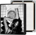 Funny Bathroom Wall Art Black and White posters Bar Disco Party prints painting by Liyark