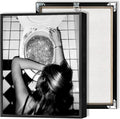 Funny Bathroom Wall Art Black and White posters Bar Disco Party prints painting by Liyark