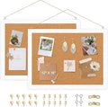2-Pack Double-Sided Cork Board, Picture Display Vision Board Kit Corkboards by AMUSIGHT