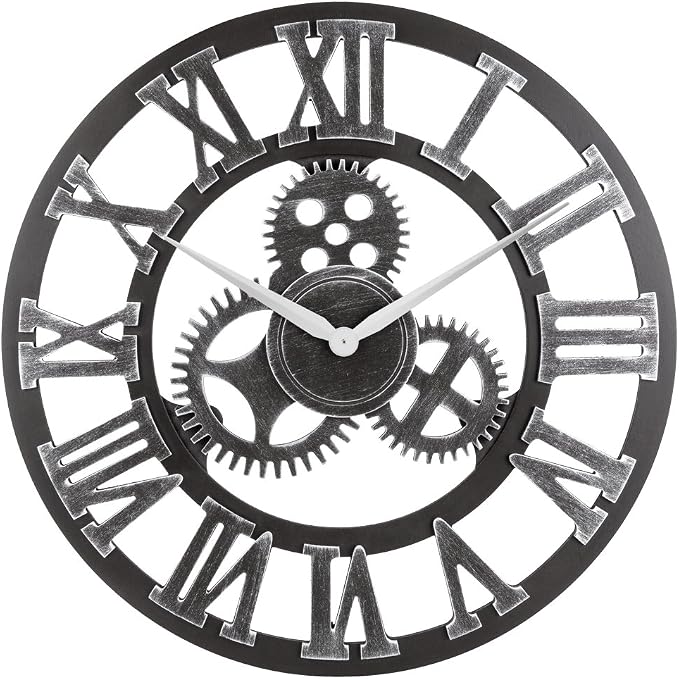 28" Whisper Ticking Silent Wall Clock by OldtownClocks