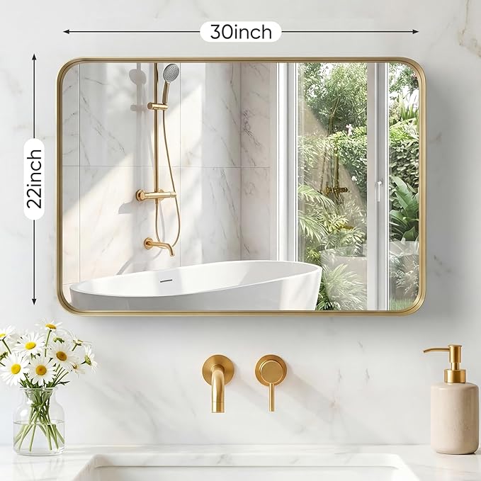 NEWBULIG 22X30 Inch Bathroom Mirror - Image 2