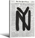 Black and White Newspaper Wall Art Vintage New York City Poster Trendy by Unknown