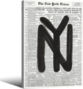 Black and White Newspaper Wall Art Vintage New York City Poster Trendy by Unknown