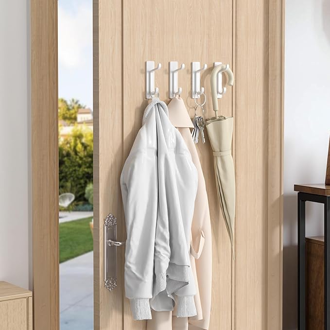 Self Adhesive Wall Hooks for Hanging: Extra Strong 13 LB, Hook for Coat - Image 6