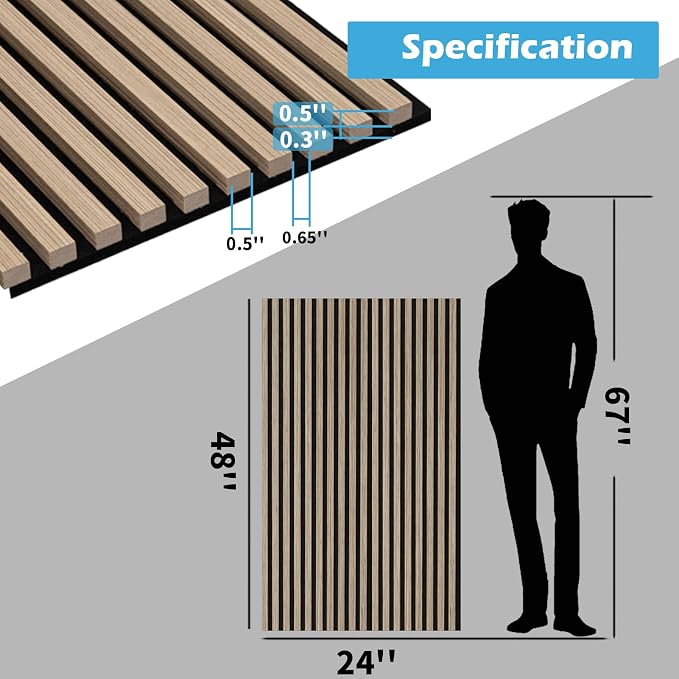 Art3d 2-Pack 48" x 24" Acoustic Wood Panels - Image 6