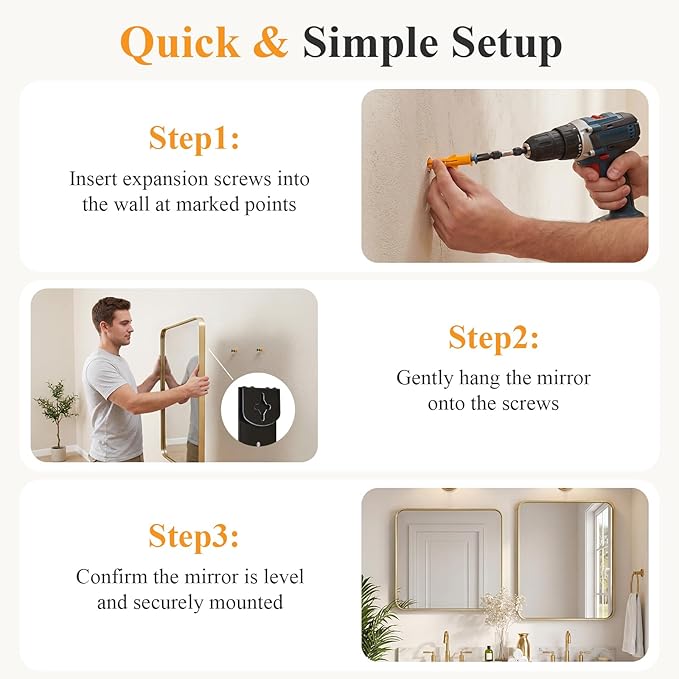 NEWBULIG 32X48 Inch Bathroom Mirror - Image 5