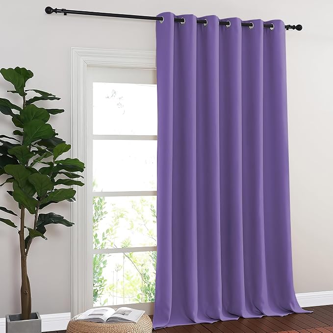 NICETOWN Blackout Sliding Glass Door Curtains, Room Darkening Thermal Insulated - Image 7