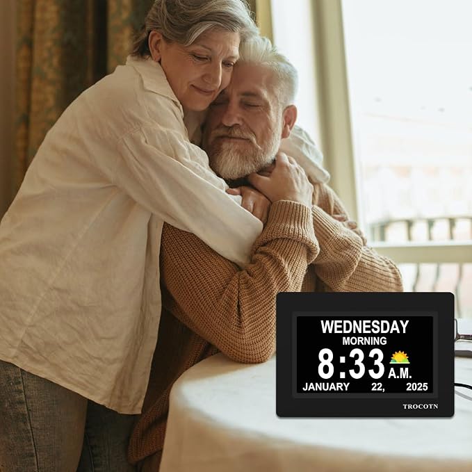 TROCOTN Dementia Clocks, Large Display Calendar Alarm Clock - Image 6
