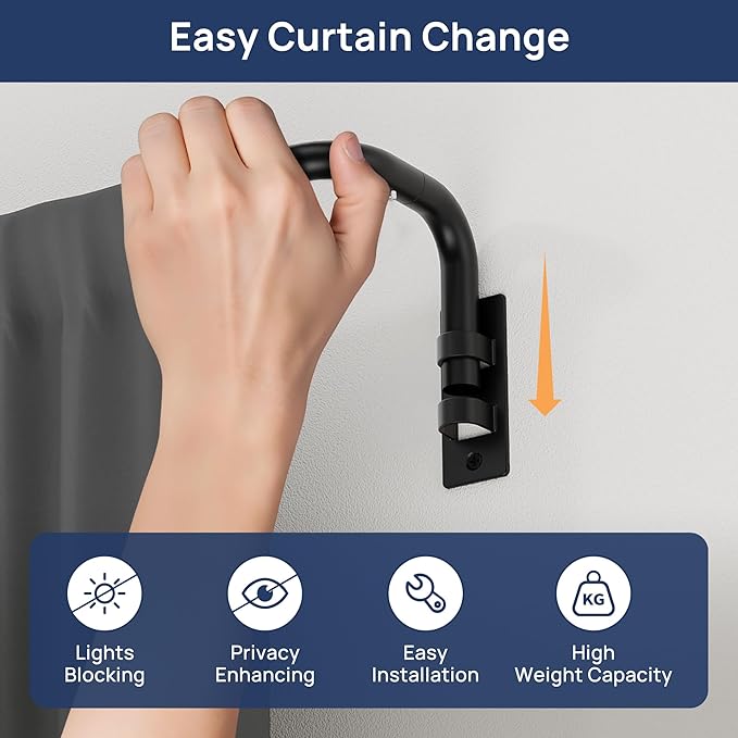 ENJOYBASICS Blackout Curtain rod - Image 2