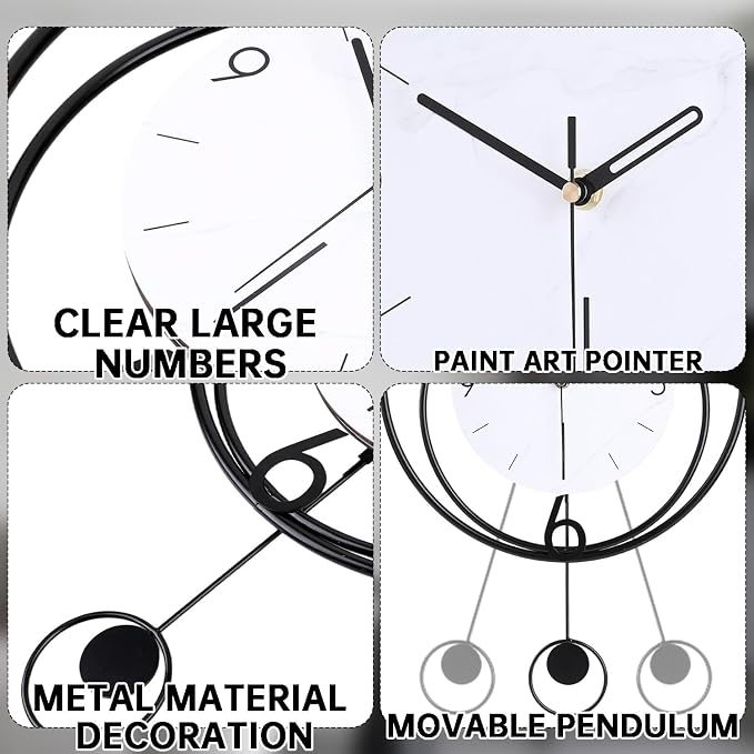 Dankeit Decorative Wall Clock, Silent Non-Ticking Quality Quartz Movement - Image 2