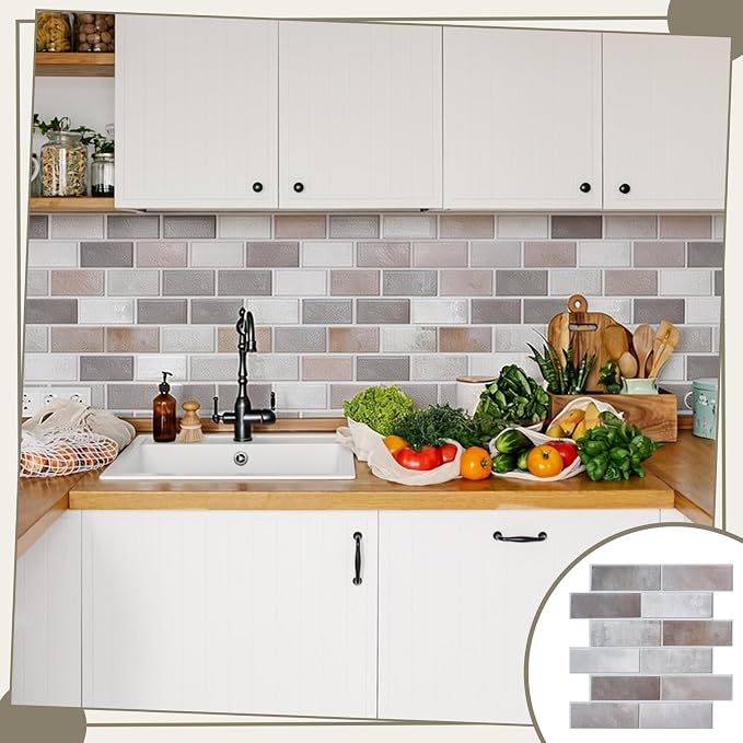 12PCS 3D Wall Panels Peel and Stick Foam Faux Brick Wall Panels, Self-Adhesive - Image 7