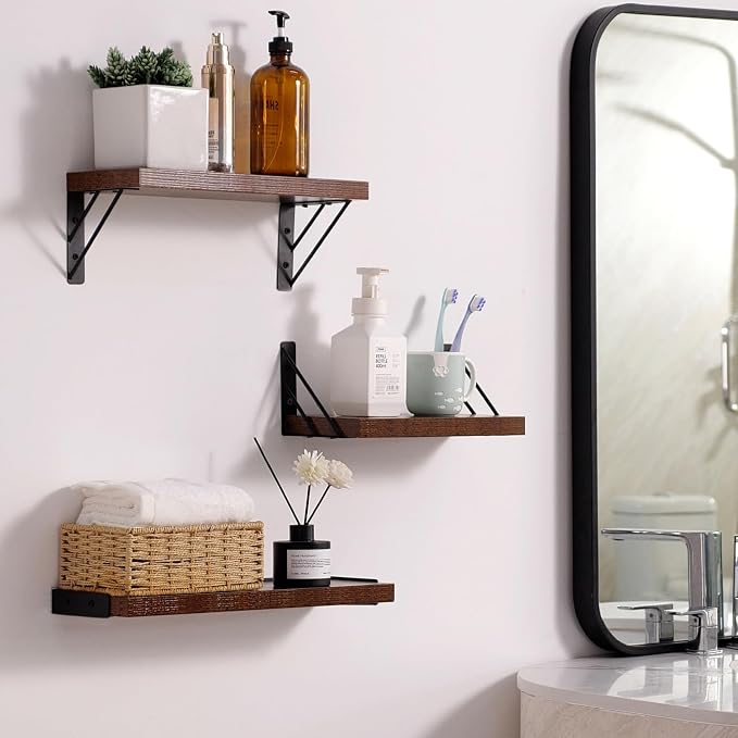 BAYKA Wall Shelves for Bedroom Decor, Floating Shelves for Wall, Display - Image 2