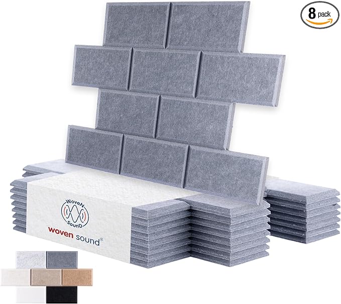 WoveN SounD Brick Acoustic Wall Panels Seamless Visual, High Density, Sound by WovenSound