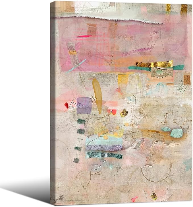 Abstract Modern Watercolor Painting Wall Art Trendy Vibrant Pastel Posters by Medpol