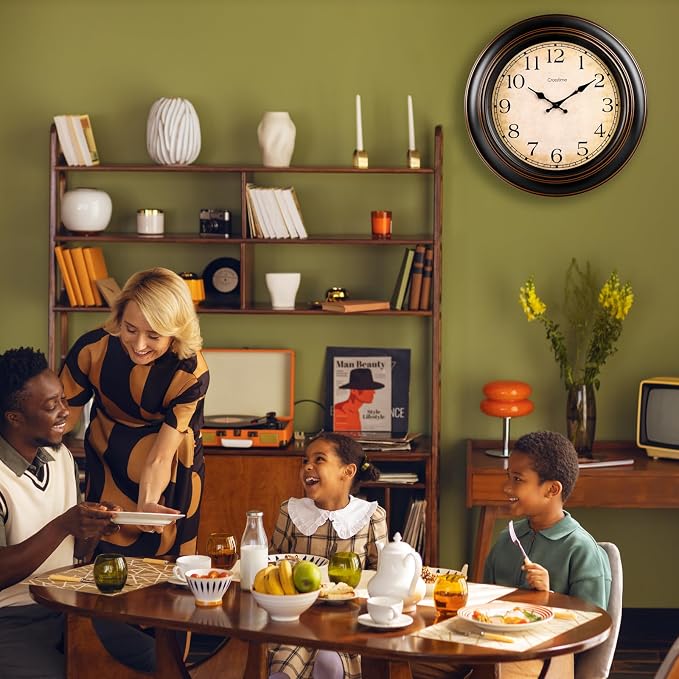 Crosstime 18 Inch Vintage Large Wall Clock - Image 4