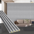 OUZUGIE WPC Acoustic Slat Wall Paneling, Living Room, TV Background, Study Room by OUZUGIE