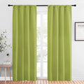 NICETOWN Blackout Curtains for Living Curtains, Fresh Green, 1 Pair, 34-inch W by NICETOWN