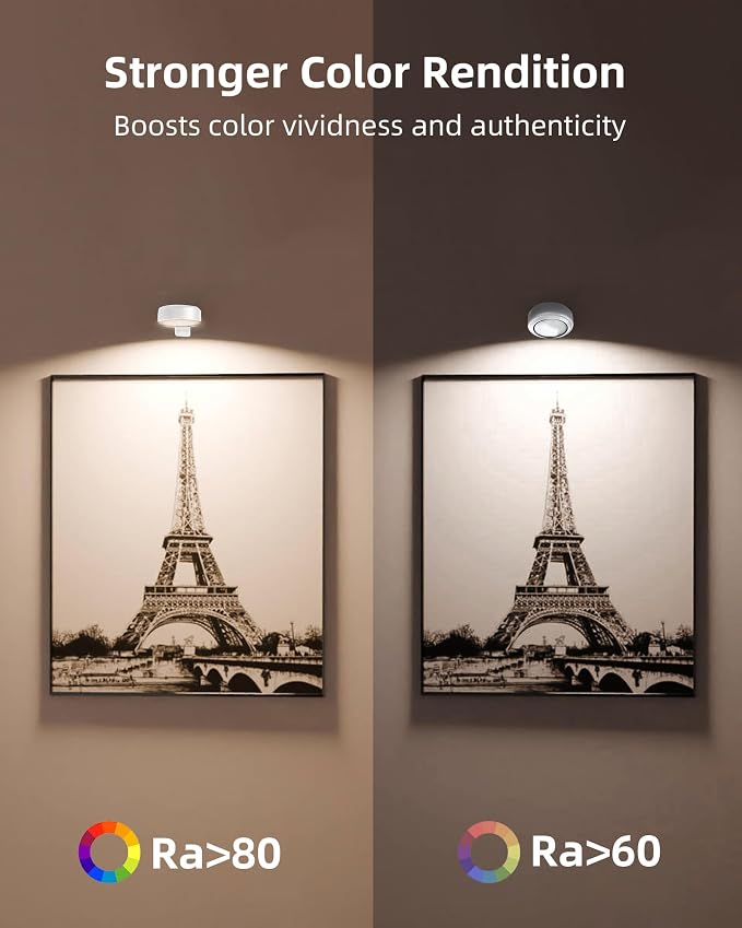 EZVALO Picture Lights for Wall, Rechargeable Battery Magnetic Poster Lights - Image 8