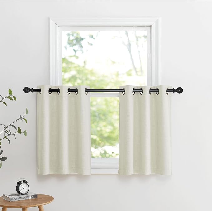 NICETOWN 30 Inch Length Curtain Valances, 2 Panels Blackout Thermal Insulating by NICETOWN