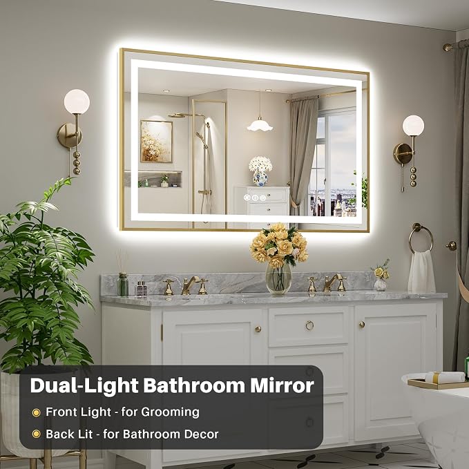 60x36 Inch LED Bathroom Mirror - Image 3