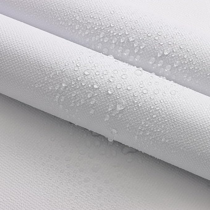 White Grasscloth Peel and Stick Wallpaper Textured Contact Paper 15.7inch x - Image 5