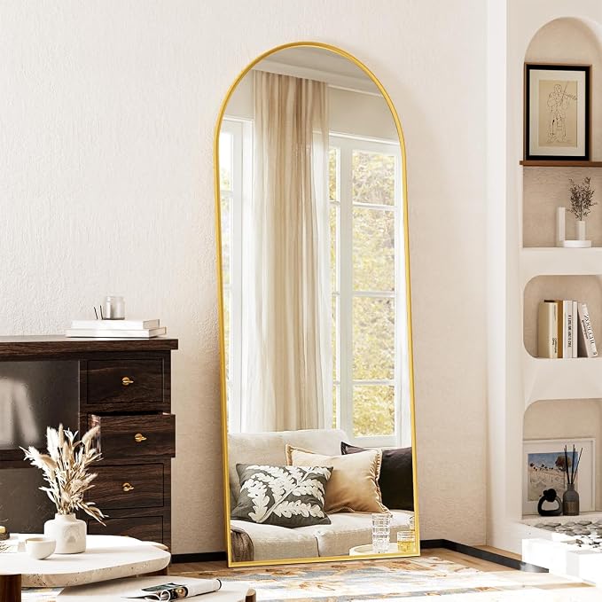 Arched Full Length Mirror, Full Length Wall Mirror Hanging or Leaning - Image 2