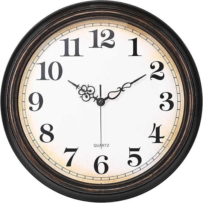 Yoiolclc Large Wall Clock 16 Inch Silent Non-Ticking Vintage Wall Clocks by YoiolclcWallClock