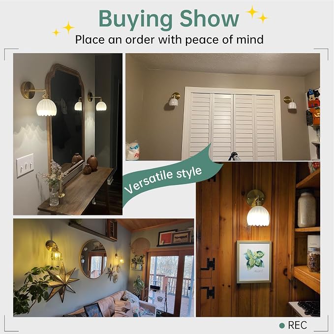 Shenmoyl Vintage Wall Sconces - Image 8