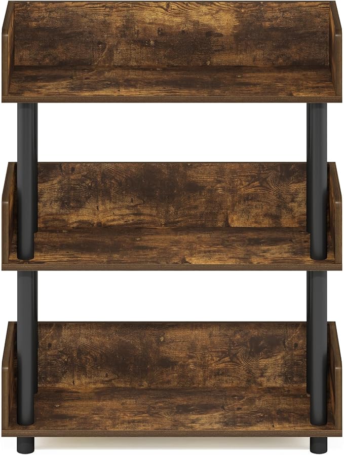 Furinno TURN-N-TUBE Display Shelf, 3-Tier Storage Shelves - Image 6