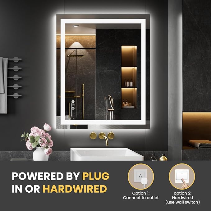 LOAAO 20X28 LED Bathroom Mirror - Image 7