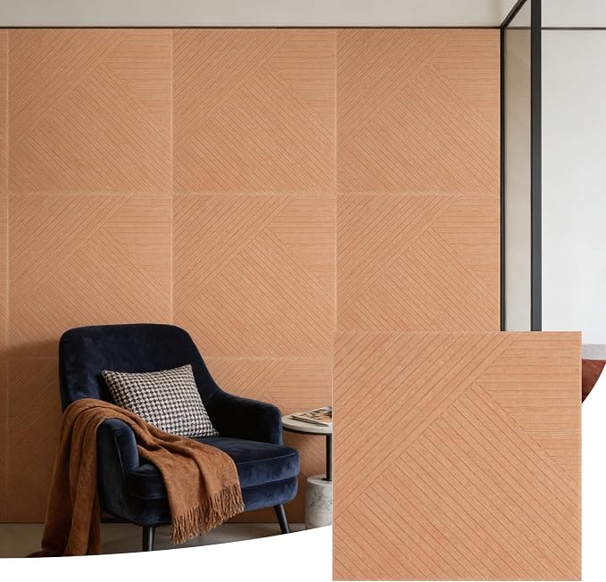 6 PCS Acoustical Wall Panels，23.6 x 23.6 Inch Self-adhesive Sound Absorbing by %E7%AB%8B%E5%8D%B3%E8%B4%AD%E4%B9%B0