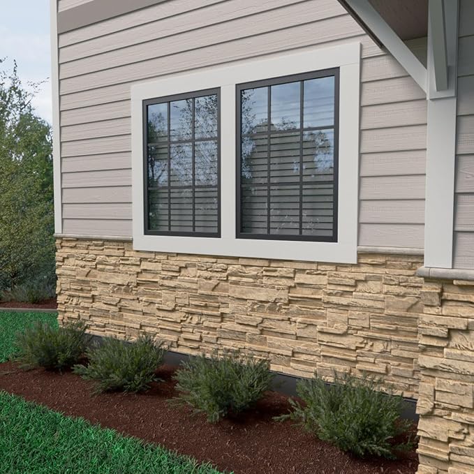 Ekena Millwork 48 5/8"W x 24 3/4"H x 1 1/4"D Cascade Stacked Stone, StoneWall - Image 12