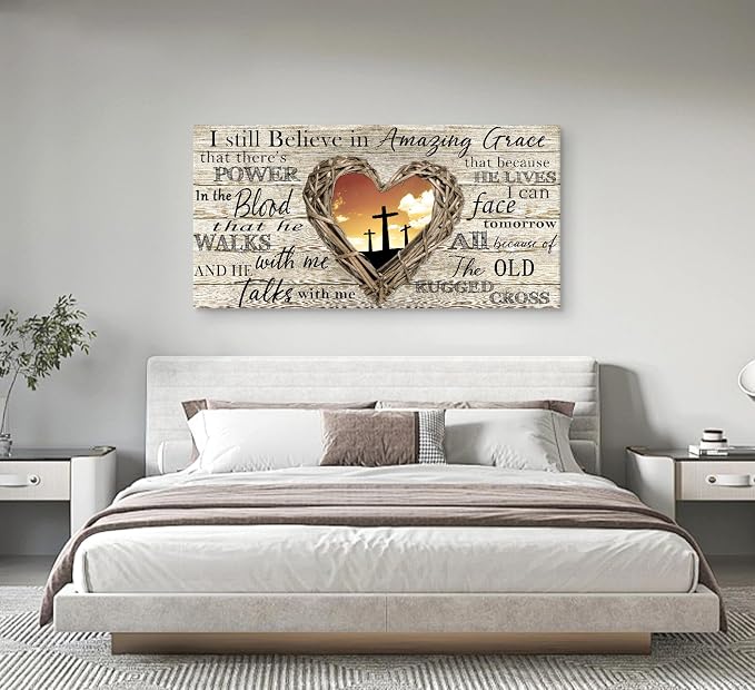Cao Gen Decor Art A63598 Amazing Grace Wall Art Decor Canvas Print Picture - Image 6