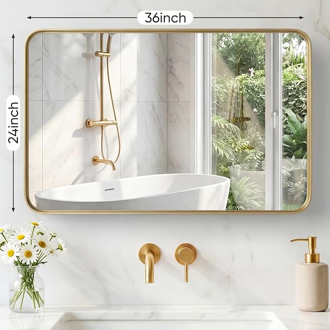 NEWBULIG 24X36 Inch Bathroom Mirror - Image 2