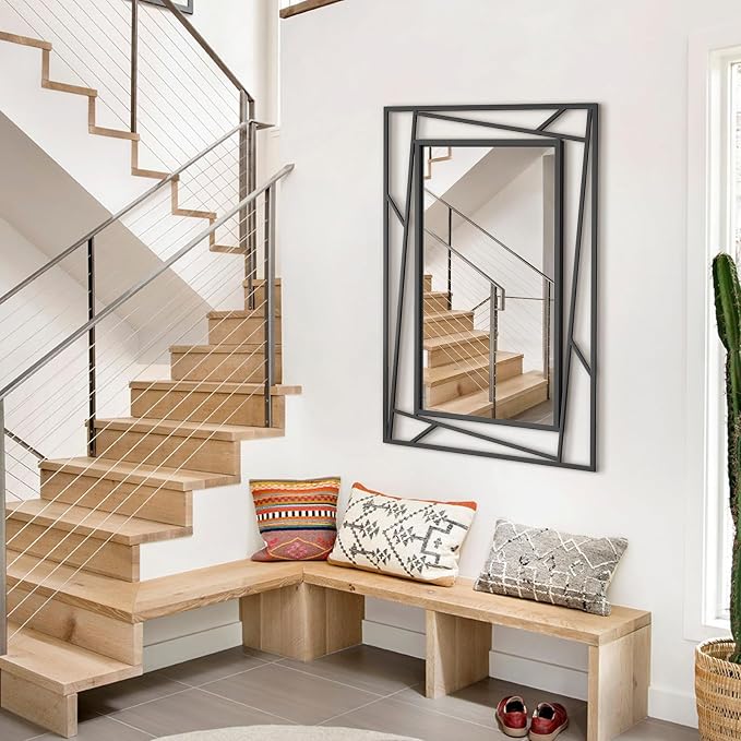 Rectangular Wall Mirror, Hang Horizontally or Vertically - Image 8